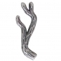 Silver Textured Branch Solderable Charm 17x6mm DISCONTINUED