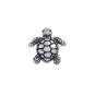 Sterling Silver Turtle Solderable Charm 10x10mm
