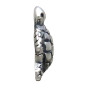 Sterling Silver Turtle Solderable Charm 10x10mm Side View
