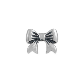 Sterling Silver Bow Solderable Charm 7x10mm