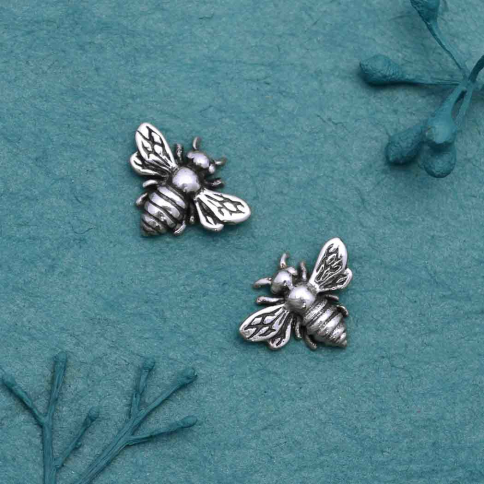 Sterling Silver Honey Bee Solderable Charm