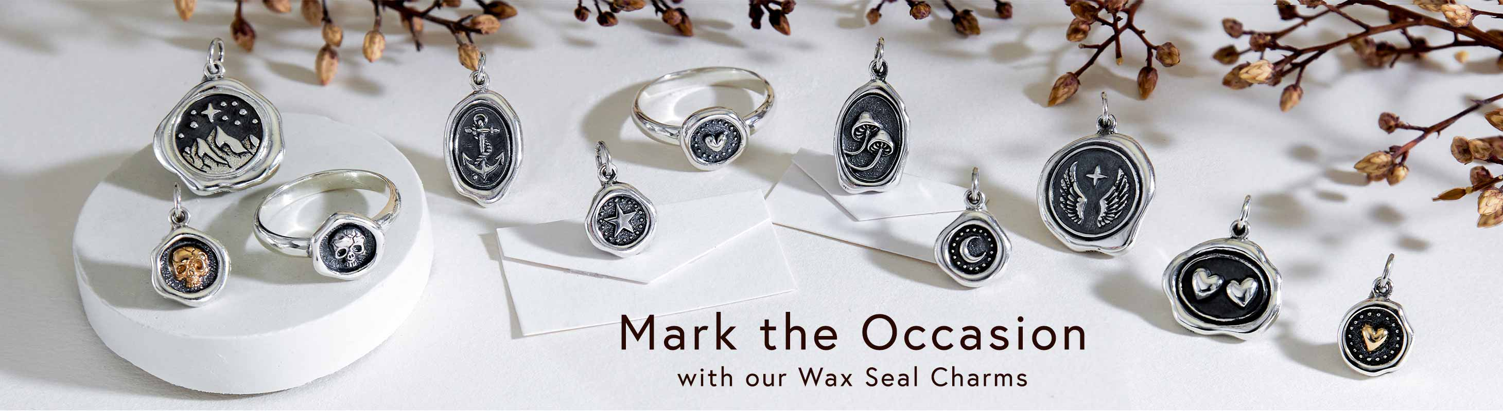 Mark the occasion with our Wax Seal Charms.