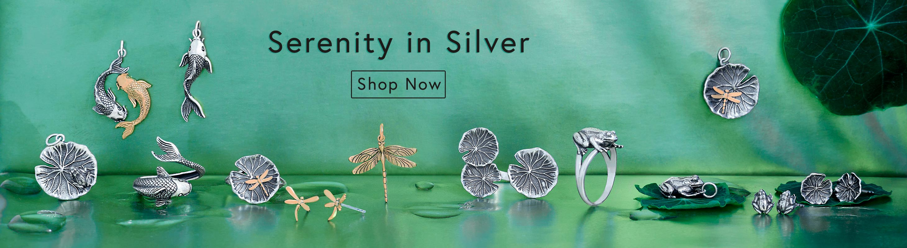 Find Serenity in Silver with Nina Designs Koi Pond Collection