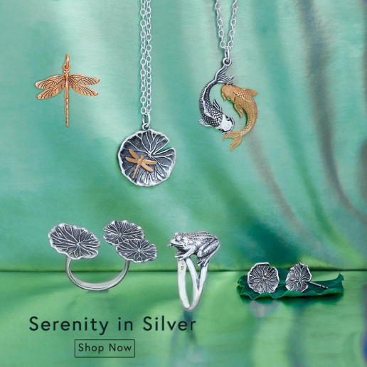 Find Serenity in Silver with Nina Designs Koi Pond Collection