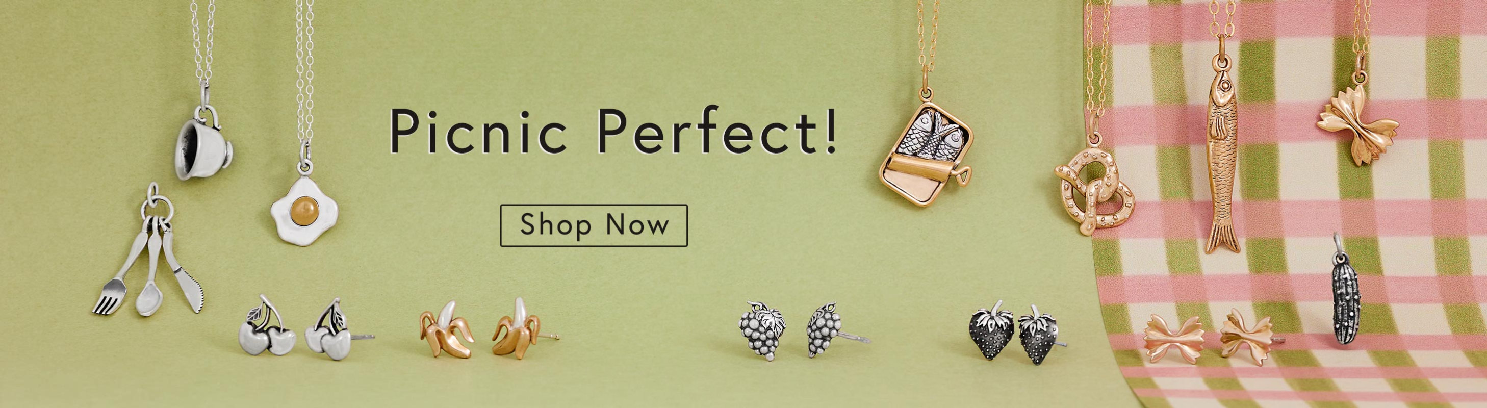 Shop Nina Designs Picnic Perfect Collection - for carb-inspired jewelry and charms.