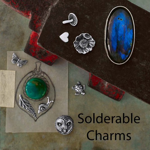 Nina Designs Solderable Charms ready to be incorporated into your creations!