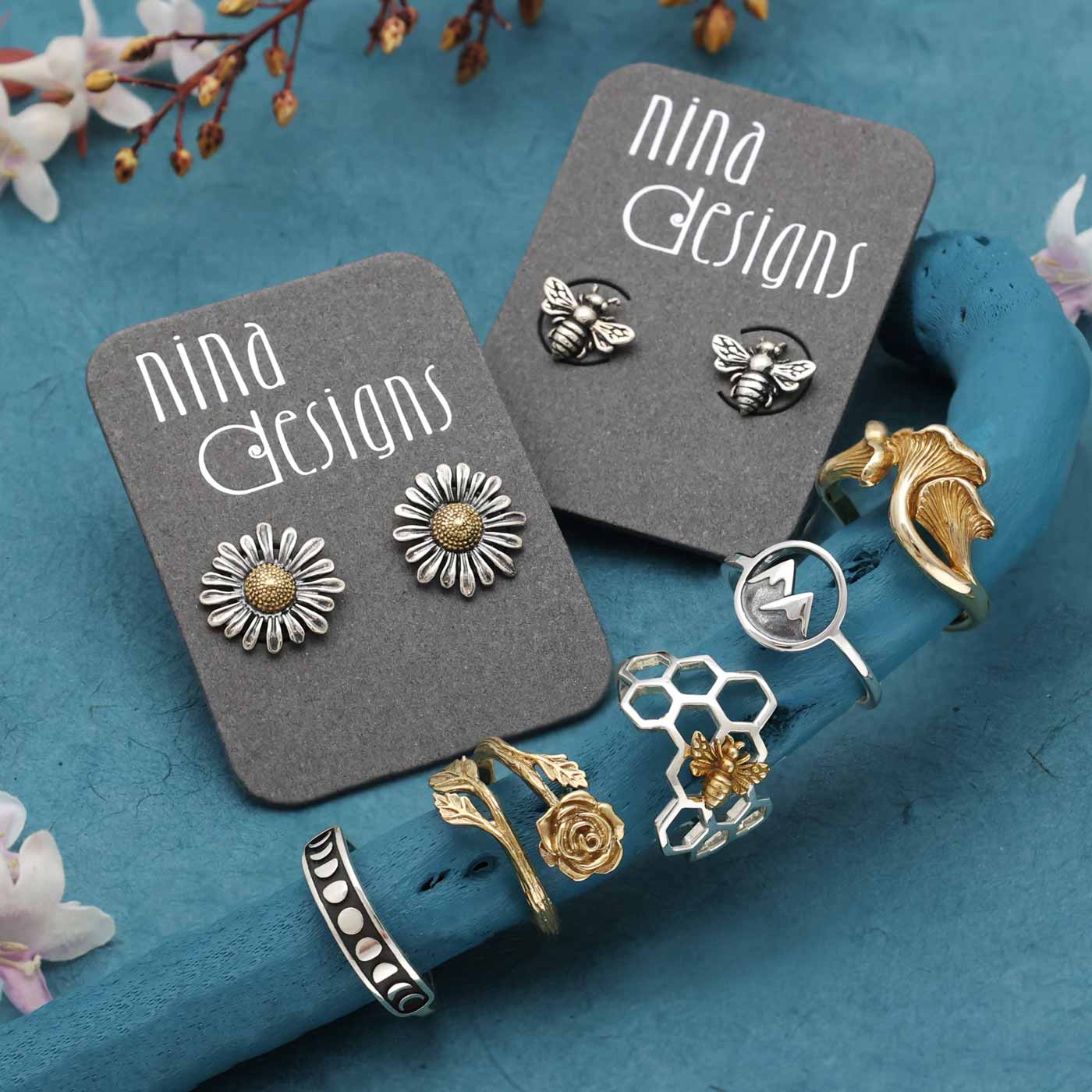 Nina Designs Earrings and Rings