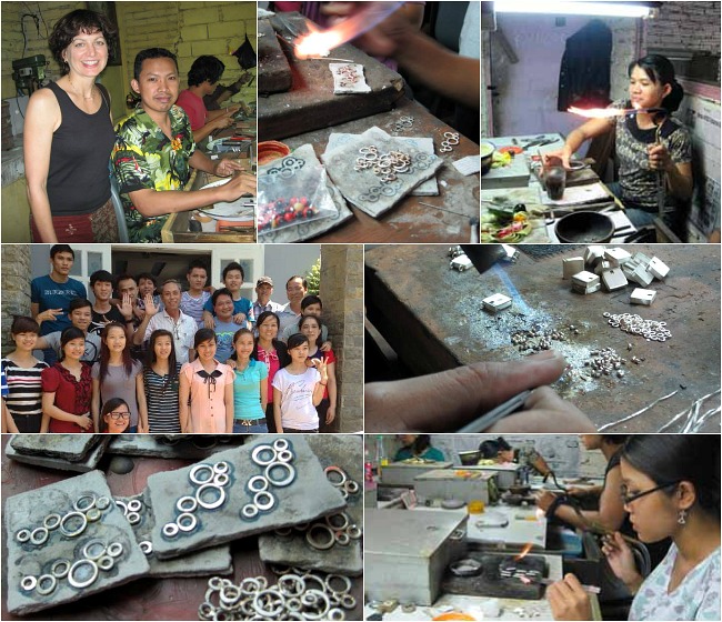 Silversmiths in Bali Production Facility 