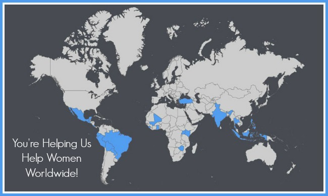 Map of Countries which received microloans