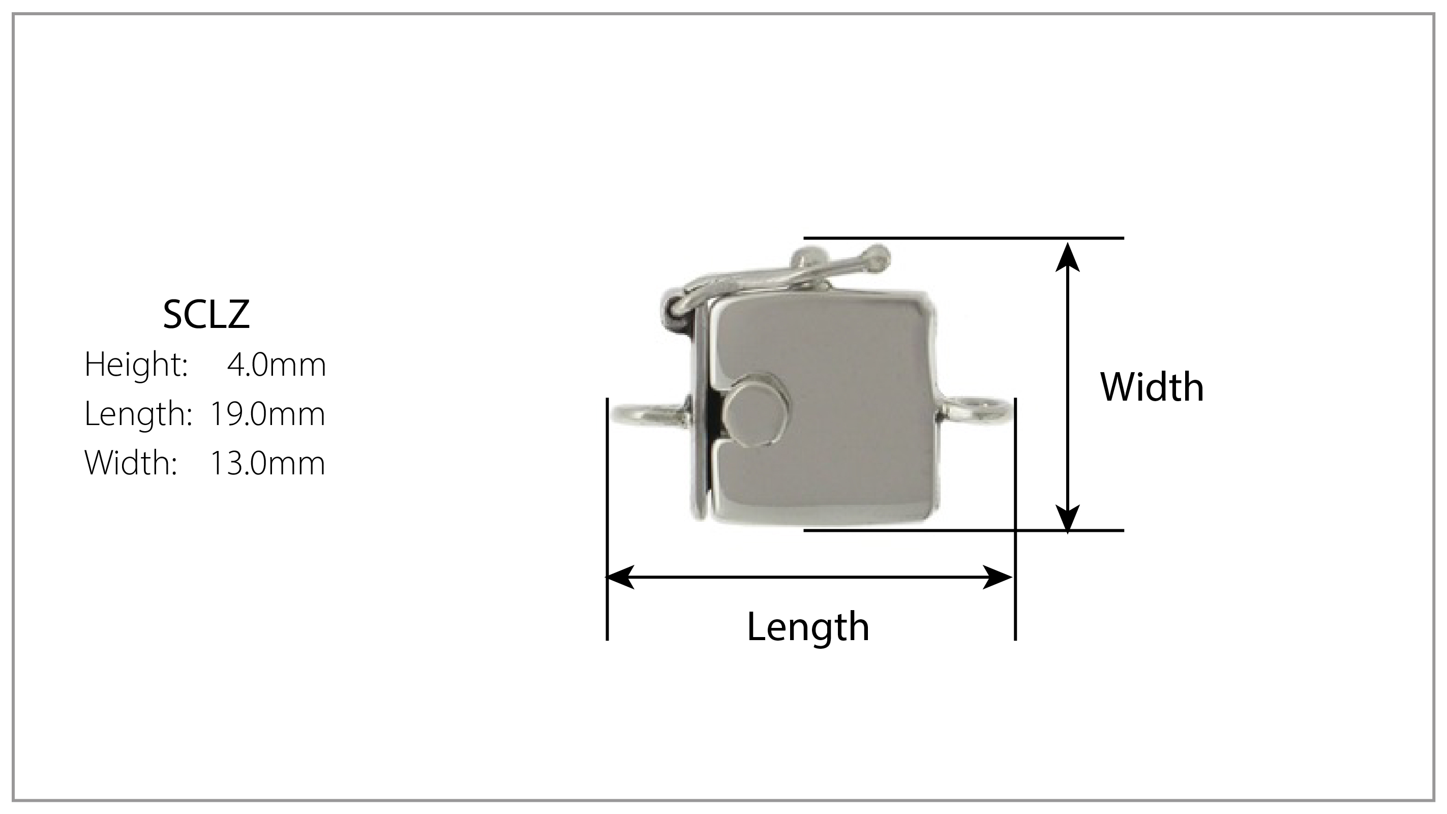 How we measure box clasps