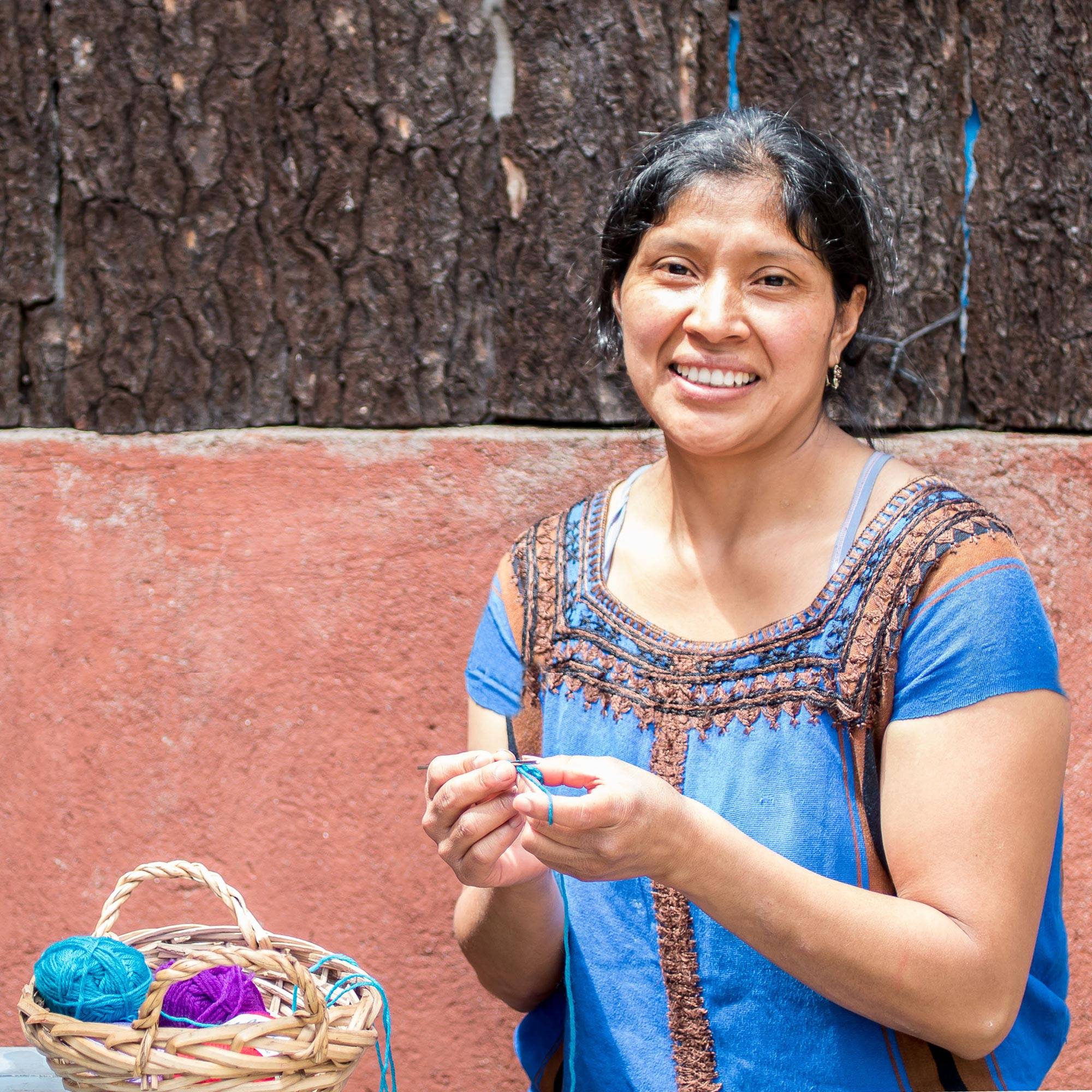 Women with yarn