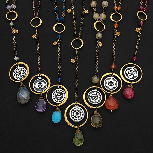 Parts List for Chakra Necklace