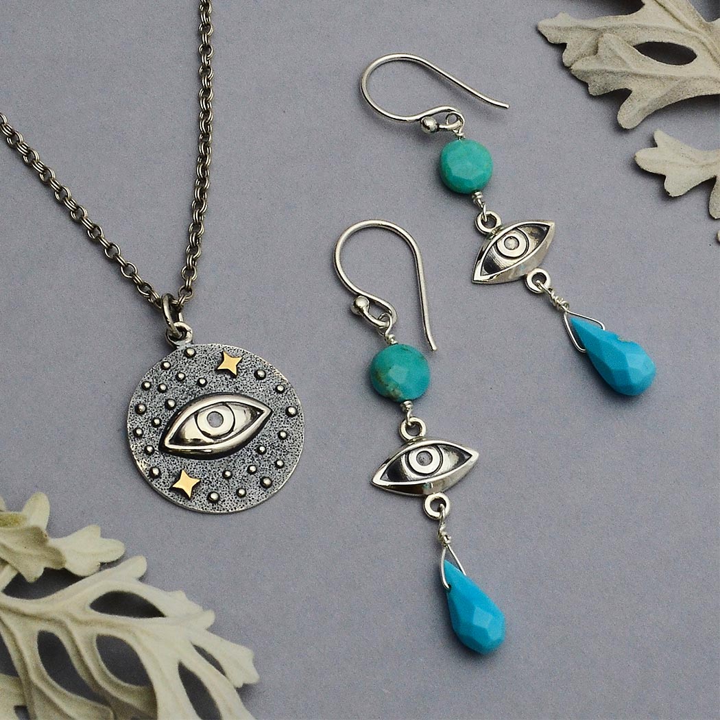 All Seeing Eye Necklace Set