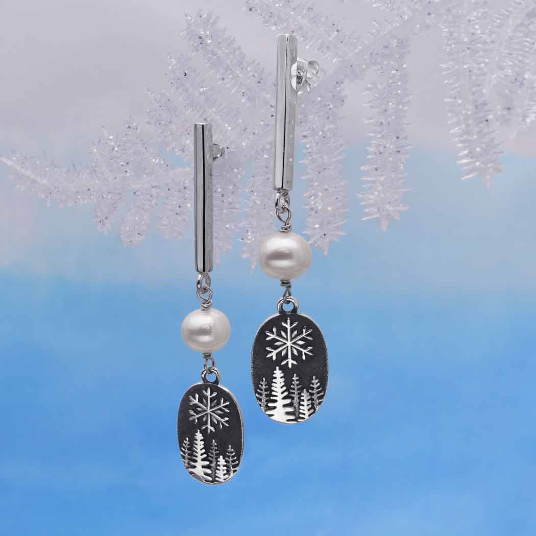 Alpine Snow Earrings