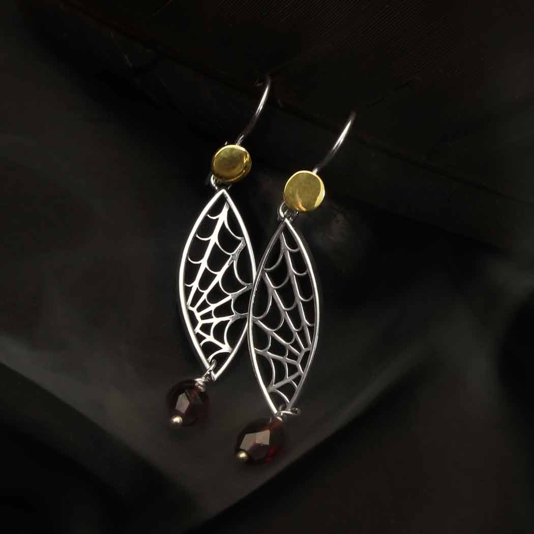 Spider Web Earrings Parts List