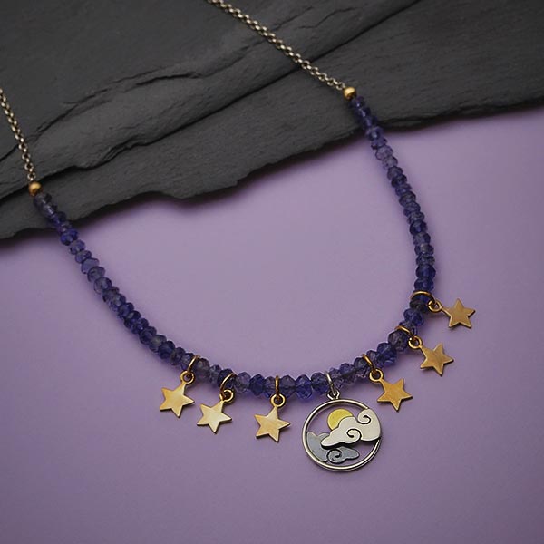 Parts List for Cloudy Night Necklace