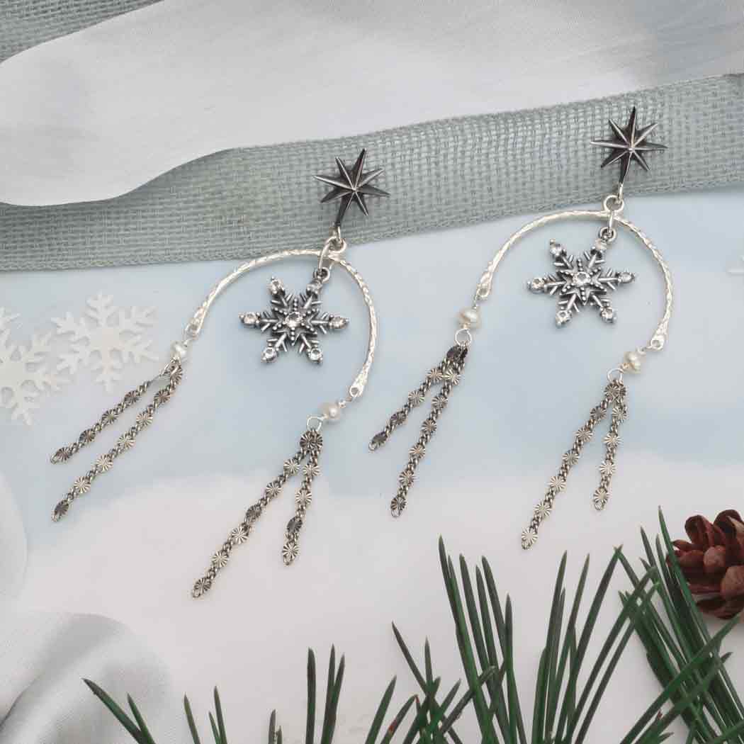 Snowflake Earrings Parts List