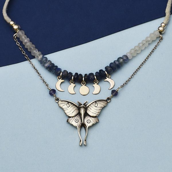 Luna Moth Necklace parts list