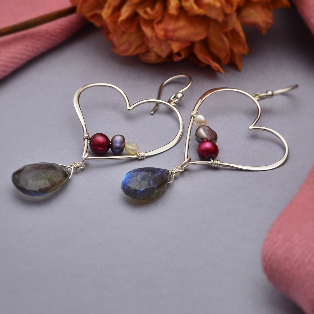 Open Heart Earrings