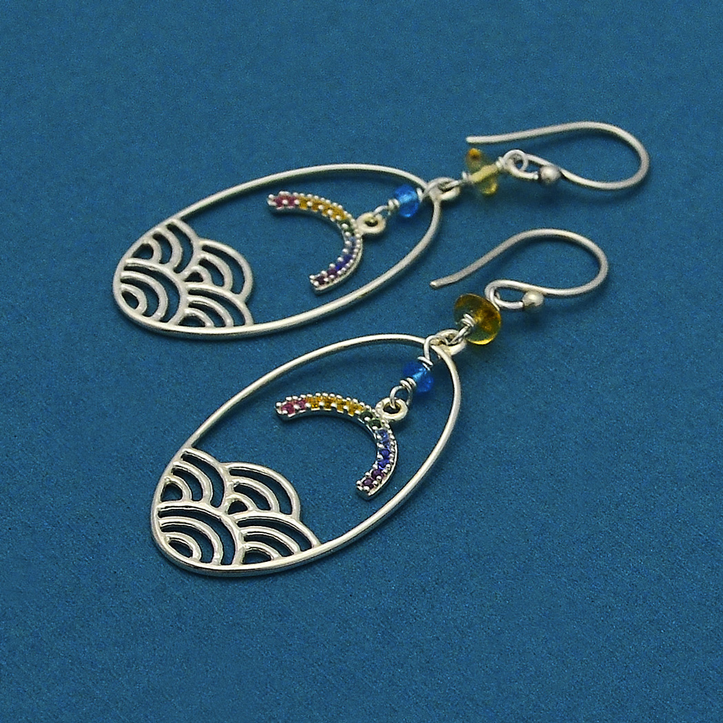 Rainbow Sunset Earrings Parts List