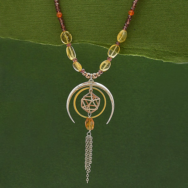Sacred Geometry charm necklace design idea