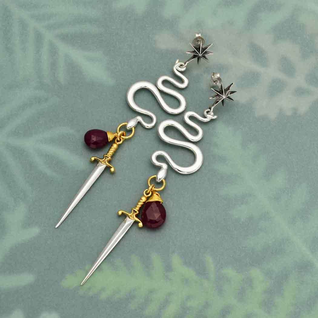 The Serpent and the Sword Earrings