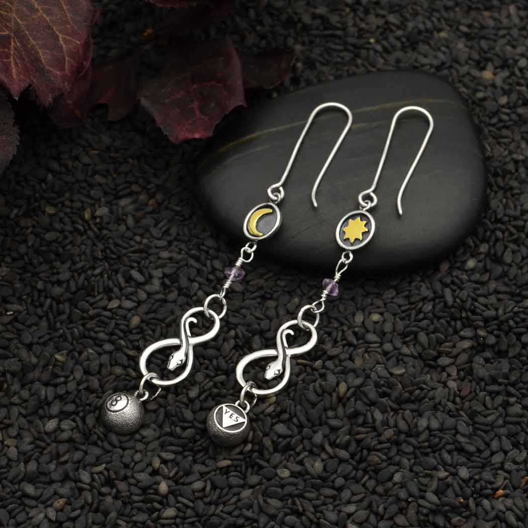 Eight Ball Earrings Parts List