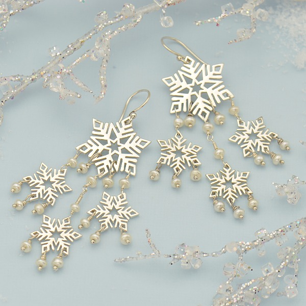 Parts List for Snowflake Earrings