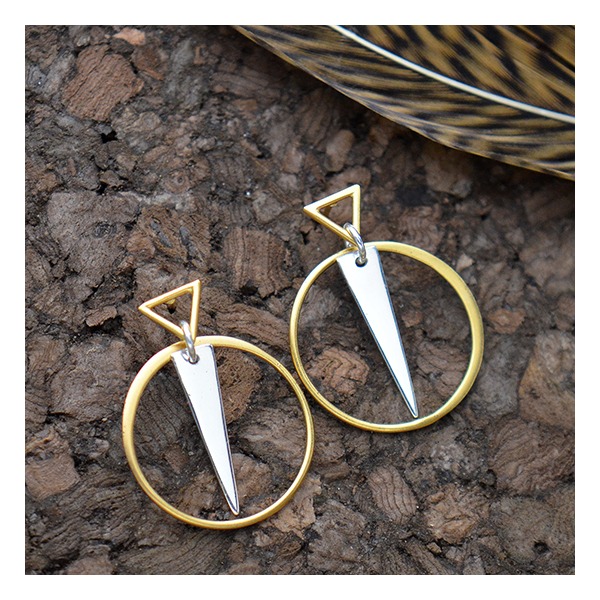 Sundial earrings design idea