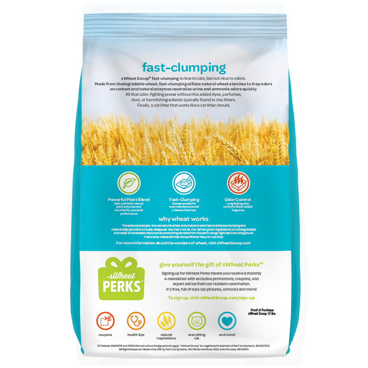 sWHEATscoop Litter Fast Clumping 12lb