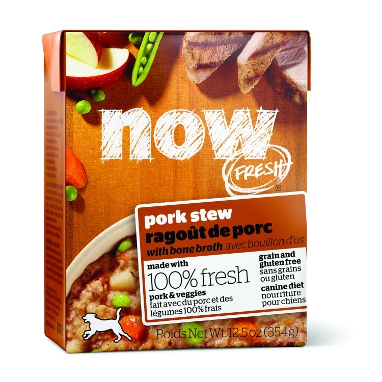 NOW Fresh Dog GF Pork Stew Tetra Pack 12/354g Maddies Natural Pet