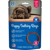 N-BONE Puppy GF Teething Rings Blueberry BBQ 6Pk 204g
