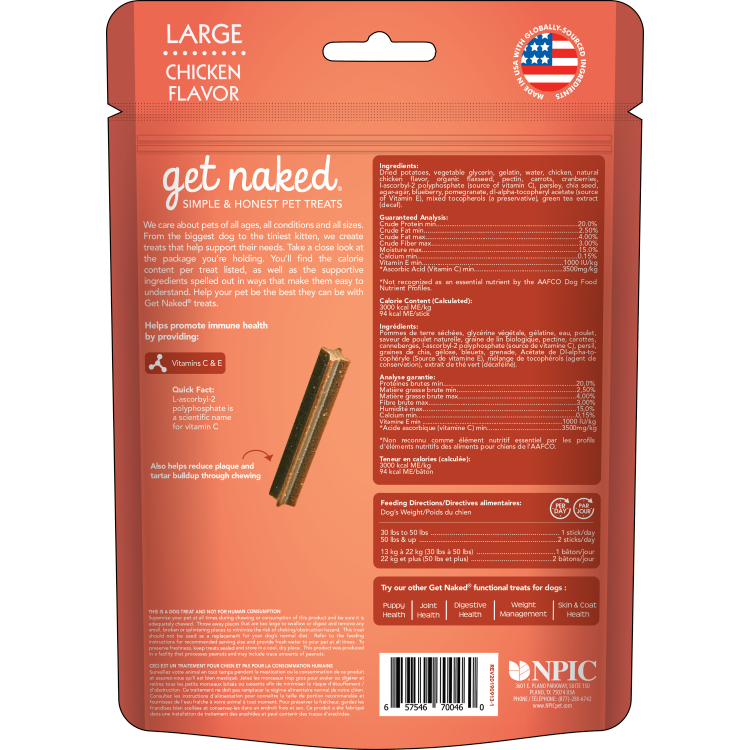 GET Naked GF Super Antioxidant Dental Sticks LRG - 187g