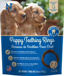 N-BONE Puppy Teething Rings Peanut Butter Flavor 3ct/102g
