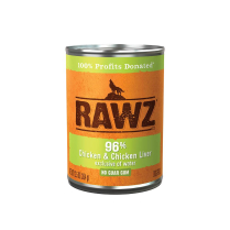 RAWZ Dog 96% Chicken and Chicken Liver 12/354g