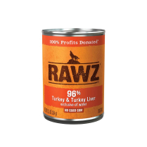 RAWZ Dog 96% Turkey and Turkey Liver Pate 12/354g