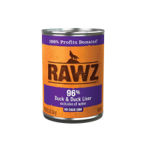 RAWZ Dog 96% Duck and Duck Liver Pate 12/354g