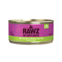 RAWZ Cat 96% Chicken and Chicken Liver 24/155g