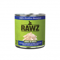 RAWZ Dog Hunks in Broth Chicken Breast N NZGM 12/283g