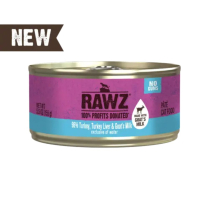 RAWZ Cat 96% Turkey, TurkLiver & Goat's Milk Pate 24/5.5oz