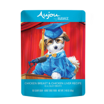 RAWZ AUJOU Dog Chicken Breast N Chicken Liver 8/2.46oz