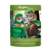 RAWZ AUJOU Cat Chicken Breast N Chicken Liver 8/2.46oz