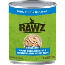RAWZ Dog Shredded Chicken Breast, Coconut Oil N NZGM 12/14oz