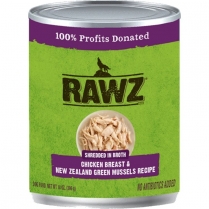 RAWZ Dog Shredded Chicken Breast N NZGM 12/14oz