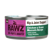 RAWZ Cat Hip & Joint Support Chicken,Green Mussels 24/5.5oz