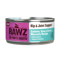 RAWZ Cat Hip&Joint Support Salmon,Tuna,GreenMussels 24/5.5oz