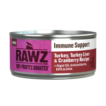 RAWZ Cat Immune Support Turkey, TkyLiver, Cranberry 24/5.5oz