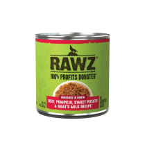 RAWZ Dog Shredded Beef, Pumpkin,SPotato, Goat's Milk 12/10oz