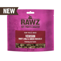 RAWZ Cat Venison & Goat's Milk Freeze Dried Treat 1oz