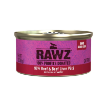 RAWZ Cat 96% Beef & Beef Liver Pate 18/85g
